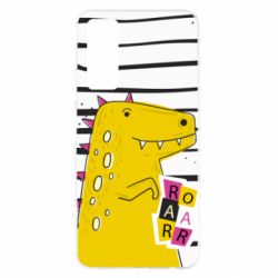 Чохол для Huawei P Smart 2021 Dinosaur and stripes - PrintSalon