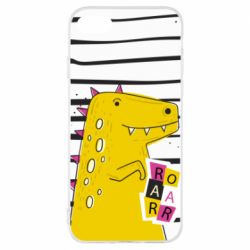Чохол для iPhone 8 Dinosaur and stripes - PrintSalon