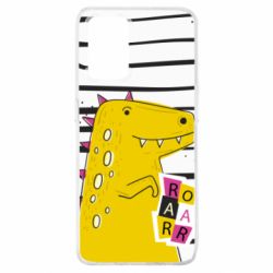 Чохол для Oppo A74 4G Dinosaur and stripes - PrintSalon