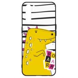 Чохол для Oppo A91 / Reno3Dinosaur and stripes - PrintSalon