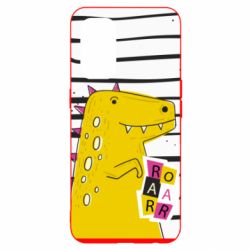 Чохол для Oppo Reno 5 4G Dinosaur and stripes - PrintSalon