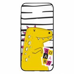 Чохол для Xiaomi Redmi Note 9 / Redmi 10X Dinosaur and stripes - PrintSalon