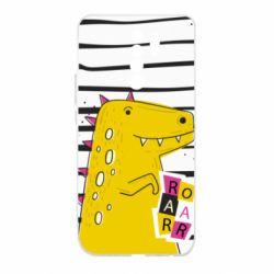 Чохол для Xiaomi Redmi 9 Dinosaur and stripes - PrintSalon