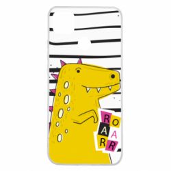 Чохол для Xiaomi Redmi 9c Dinosaur and stripes - PrintSalon