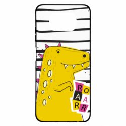 Чохол для Xiaomi Poco X3 Dinosaur and stripes - PrintSalon