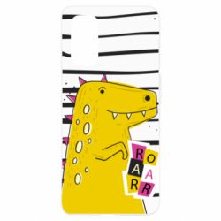 Чехол для Realme 7 Pro Dinosaur and stripes