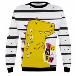 3D світшот Dinosaur and stripes - PrintSalon