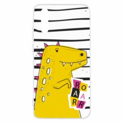 Чохол для Huawei P20 Dinosaur and stripes - PrintSalon