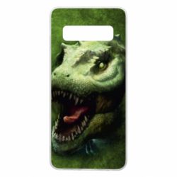 Чехол для Samsung S10 Dinosaur head art - PrintSalon