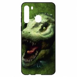 Чехол для Samsung A21 Dinosaur head art - PrintSalon