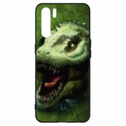 Чехол для Oppo A91/Reno3 Dinosaur head art - PrintSalon