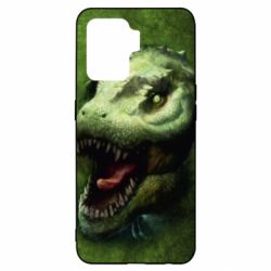 Чехол для Oppo Reno 5 Lite Dinosaur head art - PrintSalon