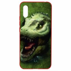 Чехол для Xiaomi Redmi 9a Dinosaur head art - PrintSalon