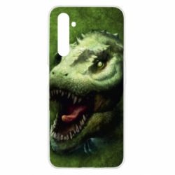 Чехол для Realme 6 Dinosaur head art - PrintSalon