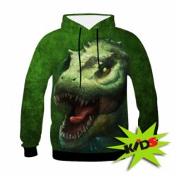 Детское 3D худи Dinosaur head art - PrintSalon