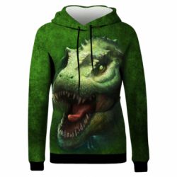 Жіноче 3D худі Dinosaur head art-PrintSalon Жіноче 3D худі Dinosaur head art