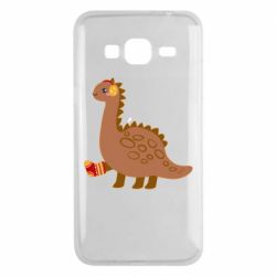 Чехол для Samsung J3 2016 Dinosaur in sock - PrintSalon