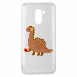 Чехол для Xiaomi Pocophone F1 Dinosaur in sock - PrintSalon