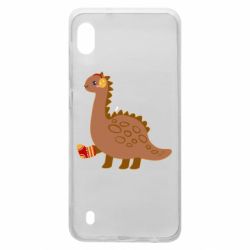 Чехол для Samsung A10 Dinosaur in sock - PrintSalon