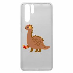 Чехол для Huawei P30 Pro Dinosaur in sock - PrintSalon