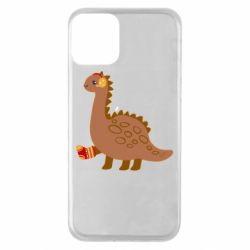 Чехол для iPhone 11 Dinosaur in sock - PrintSalon