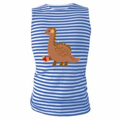 Майка-тельняшка Dinosaur in sock - PrintSalon
