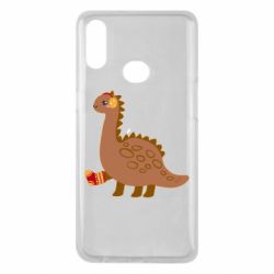 Чехол для Samsung A10s Dinosaur in sock - PrintSalon