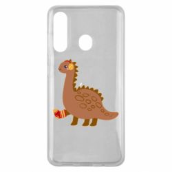 Чехол для Samsung M40 Dinosaur in sock - PrintSalon