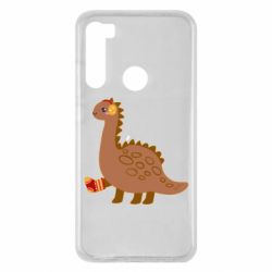 Чехол для Xiaomi Redmi Note 8 Dinosaur in sock - PrintSalon