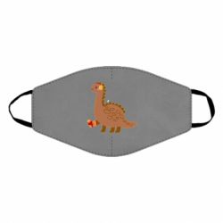 Маска многоразовая Dinosaur in sock - PrintSalon