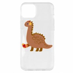 Чехол для iPhone 14 Plus Dinosaur in sock - PrintSalon
