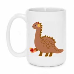 Чашка 420ml Dinosaur in sock - PrintSalon