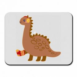 Коврик для мыши Dinosaur in sock - PrintSalon
