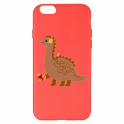 Чехол для iPhone 6 Plus/6S Plus Dinosaur in sock - PrintSalon