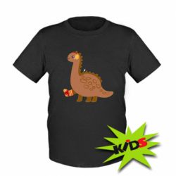 Детская футболка Dinosaur in sock - PrintSalon