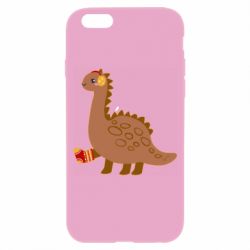Чехол для iPhone 6/6S Dinosaur in sock - PrintSalon