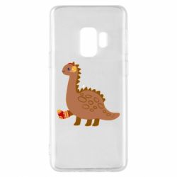 Чехол для Samsung S9 Dinosaur in sock - PrintSalon