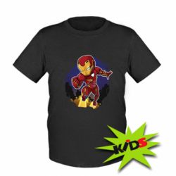 Детская футболка Flying Iron man - PrintSalon