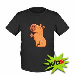 Детская футболка Капибара лайк - PrintSalon
