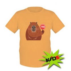 Детская футболка Капибара. Error - PrintSalon