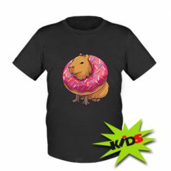 Детская футболка Пончик с капибарой - PrintSalon