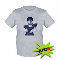 Детская футболка Венздей арт - PrintSalon