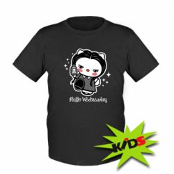 Детская футболка Wednesday Hello Kitty - PrintSalon