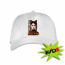 Детская кепка Венздей кошка - PrintSalon