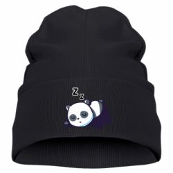 Детская шапка Cute panda sleeping - PrintSalon
