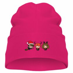 Дитяча шапка Гаррі Поттер та друзі новорічні - PrintSalon