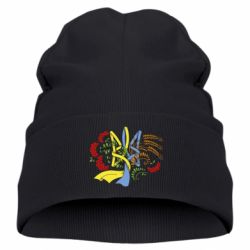 Дитяча шапка Герб колоски і калина - PrintSalon