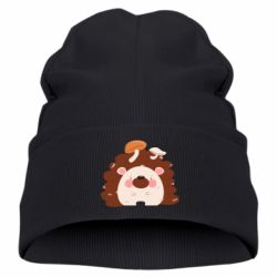 Детская шапка Hedgehog with mushrooms - PrintSalon