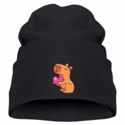 Детская шапка Капибара сердечко - PrintSalon