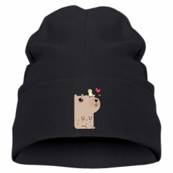 Детская шапка Капибара с цыпленком - PrintSalon